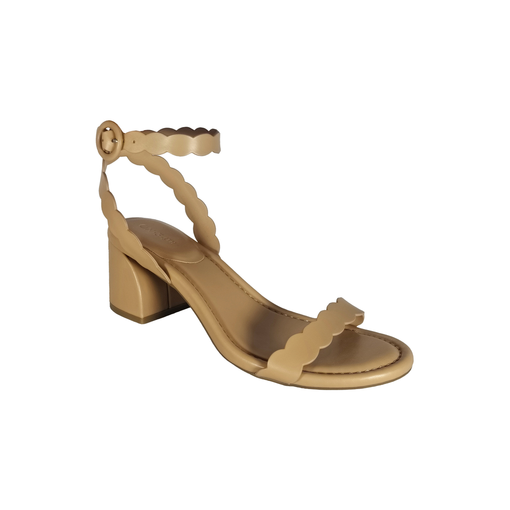 On 34th Women's Pathina Scalloped Block Heel Sandals